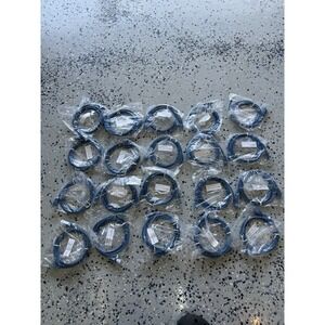 CAT6 Ethernet Patch Cord RJ45 LAN Network Cable Black‎ 5FT Multi-Pack LOT (20)